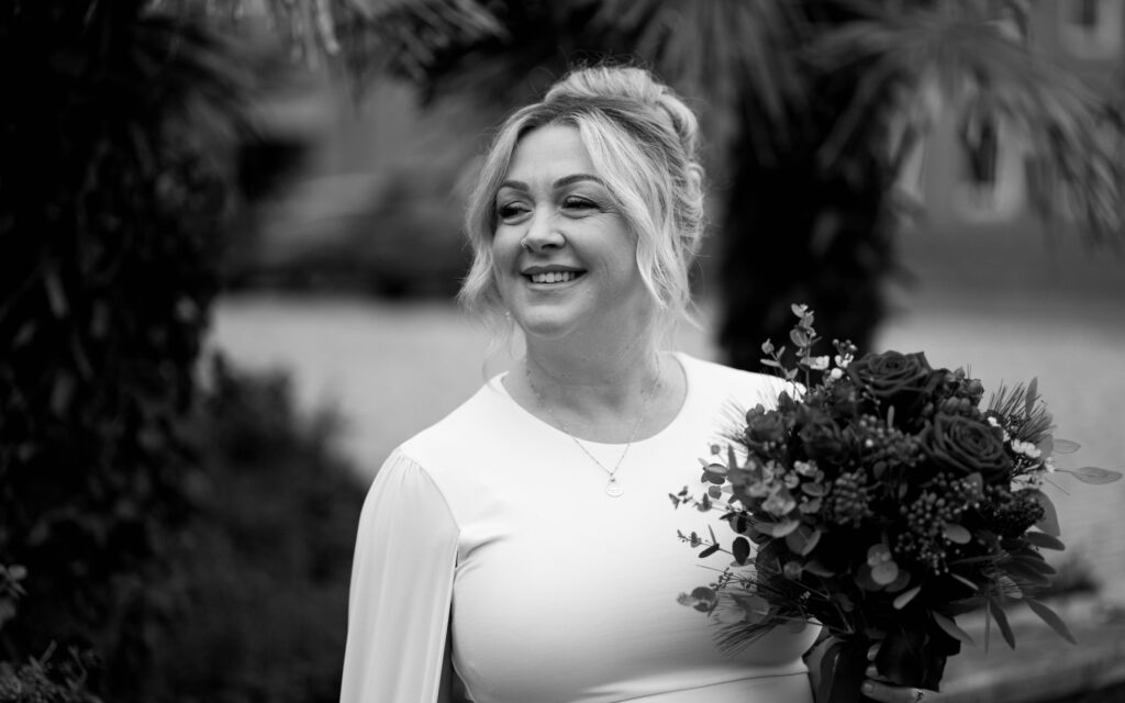 A photograph of a couple just married in Devon. Shot by UK Photographer, Chris Goddard.