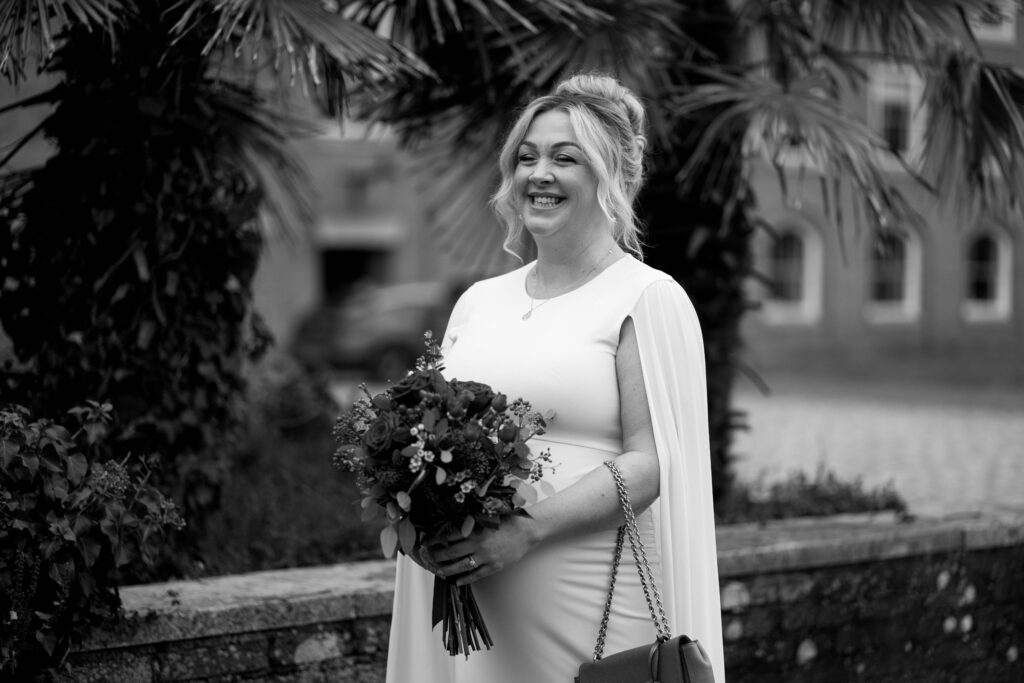 A photograph of a couple just married in Devon. Shot by UK Photographer, Chris Goddard.