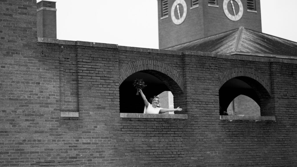 A photograph of a couple just married in Devon. Shot by UK Photographer, Chris Goddard.
