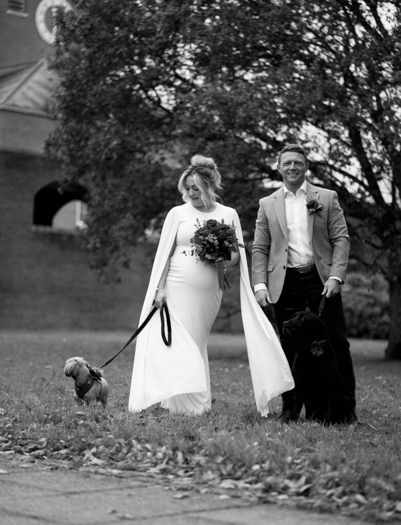 A photograph of a couple just married in Devon. Shot by UK Photographer, Chris Goddard.