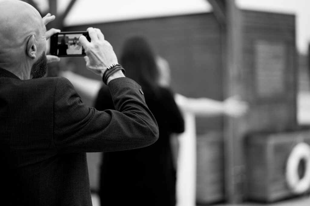A photograph of a couple just married in Devon. Shot by UK Photographer, Chris Goddard.