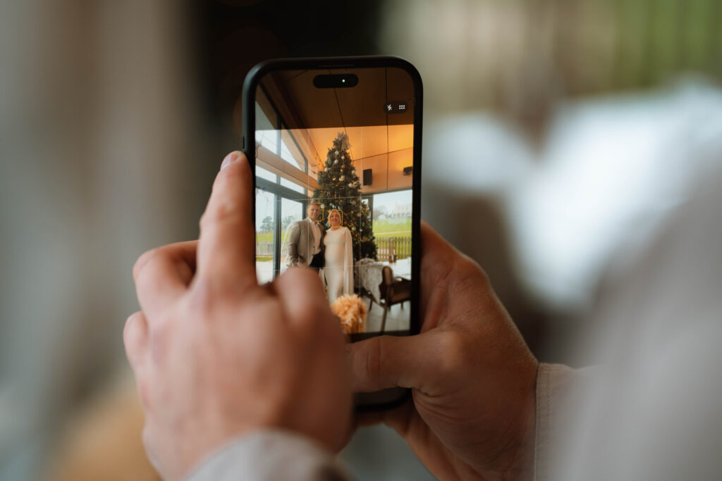A photograph of a couple just married in Devon. Shot by UK Photographer, Chris Goddard.