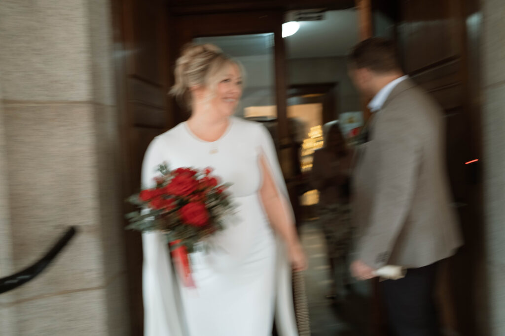 A photograph of a couple just married in Devon. Shot by UK Photographer, Chris Goddard.