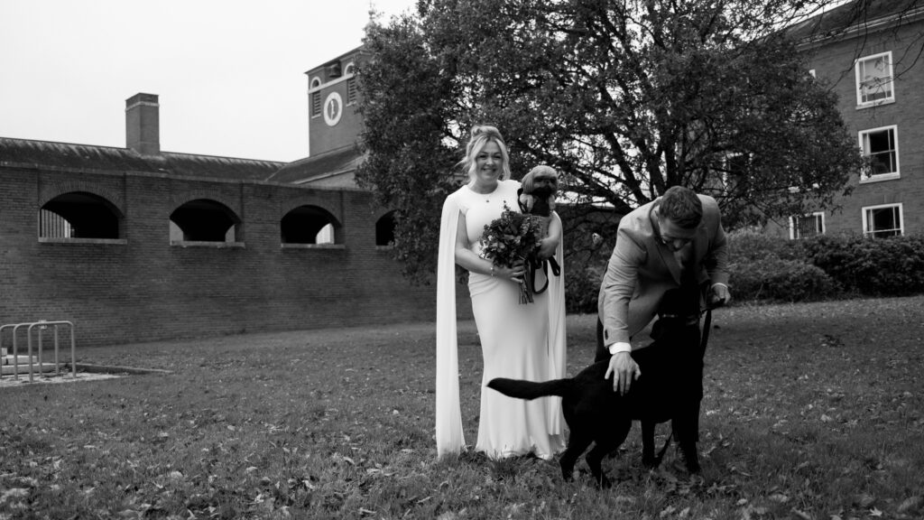 A photograph of a couple just married in Devon. Shot by UK Photographer, Chris Goddard.