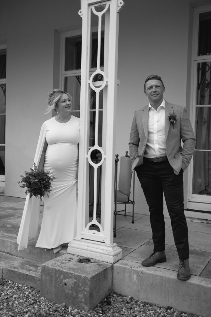 A photograph of a couple just married in Devon. Shot by UK Photographer, Chris Goddard.