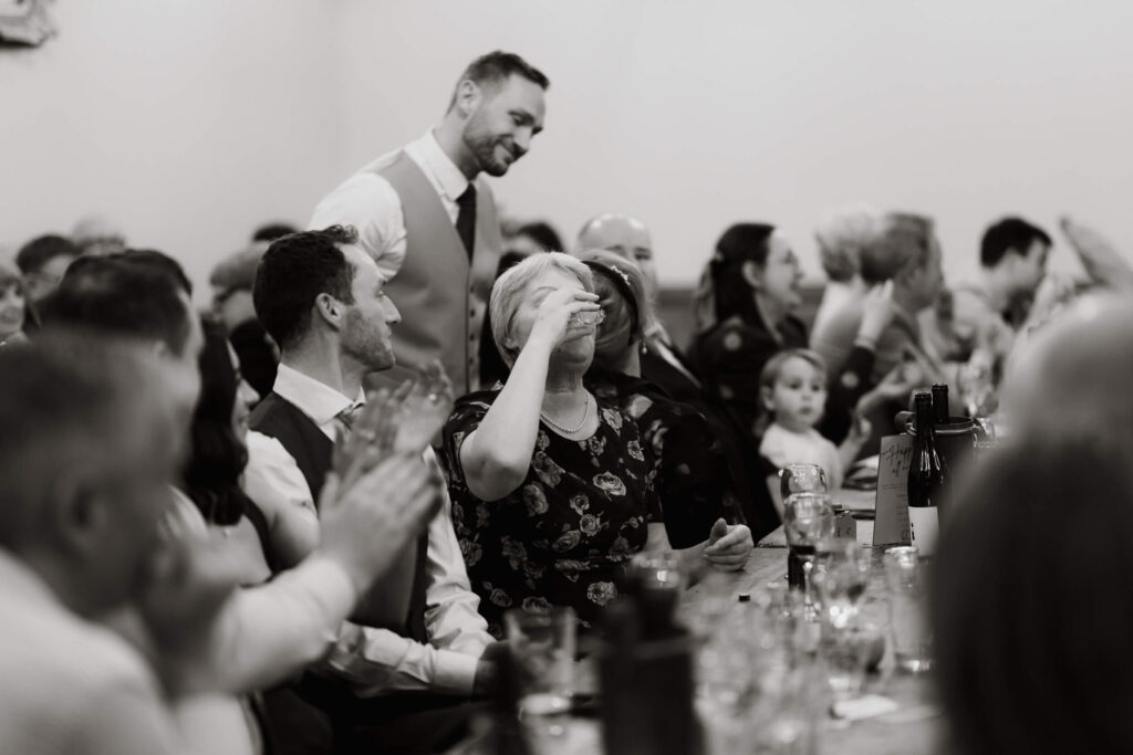 A couple just married at Clapton Country Club in London. Shot by UK wedding photographer, Chris Goddard.