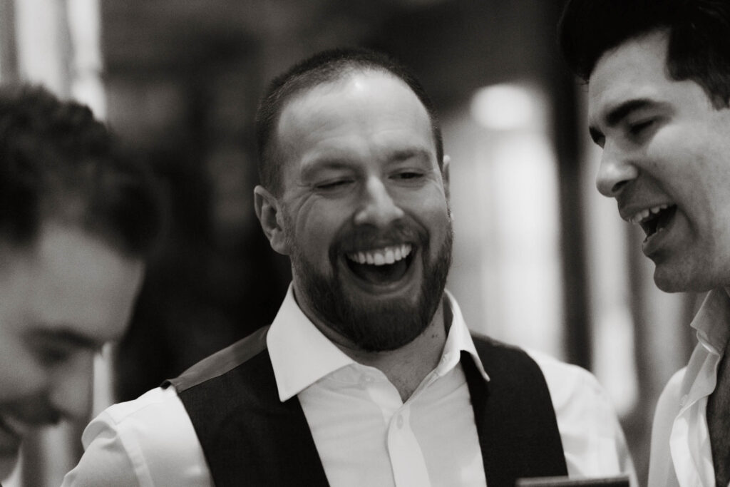 A couple just married at Clapton Country Club in London. Shot by UK wedding photographer, Chris Goddard.