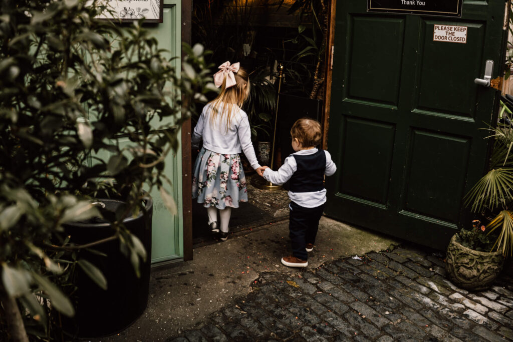 A couple just married at Clapton Country Club in London. Shot by UK wedding photographer, Chris Goddard.