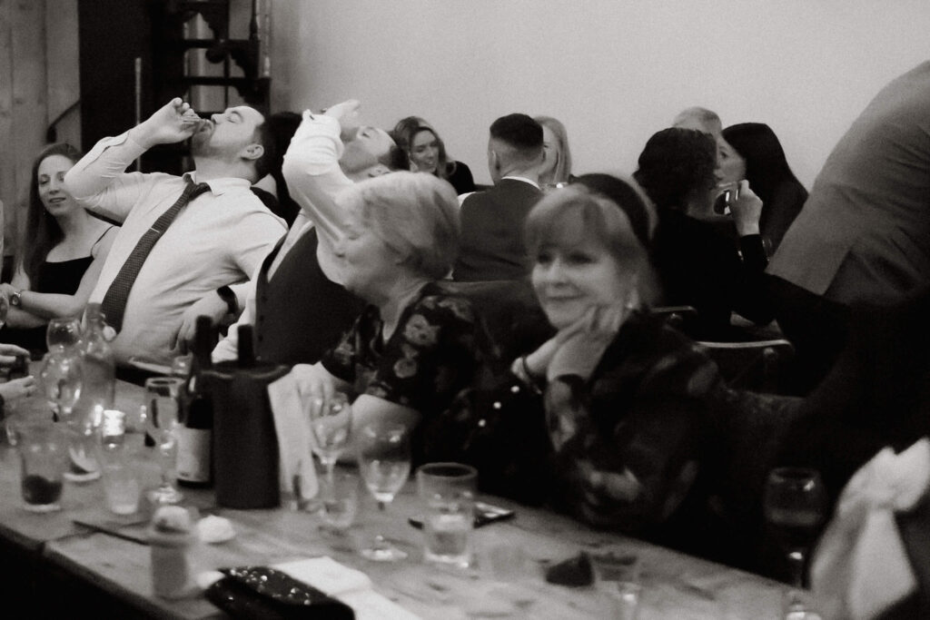 A couple just married at Clapton Country Club in London. Shot by UK wedding photographer, Chris Goddard.