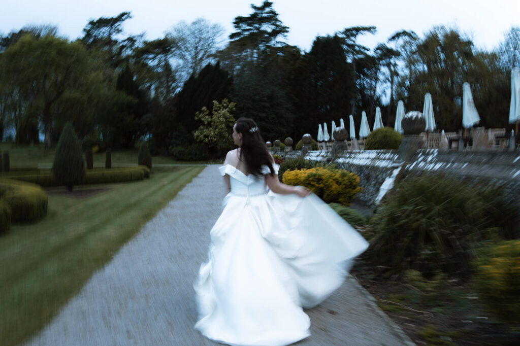 Image of bride and groom shot by devon and cornwall wedding photographer, chris goddard