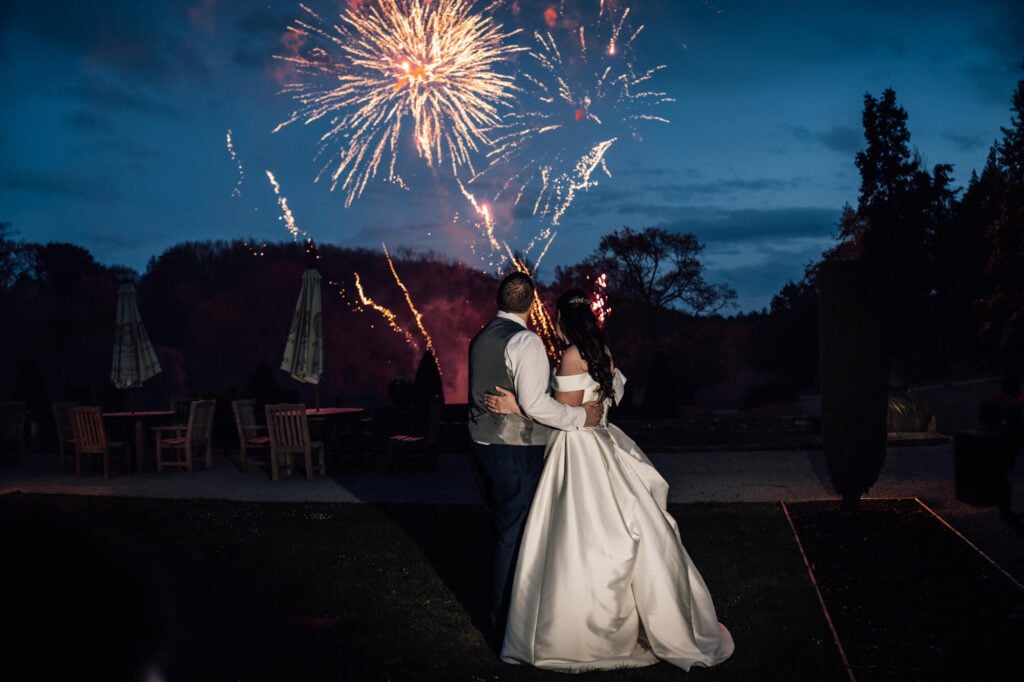 Image of bride and groom shot by devon and cornwall wedding photographer, chris goddard